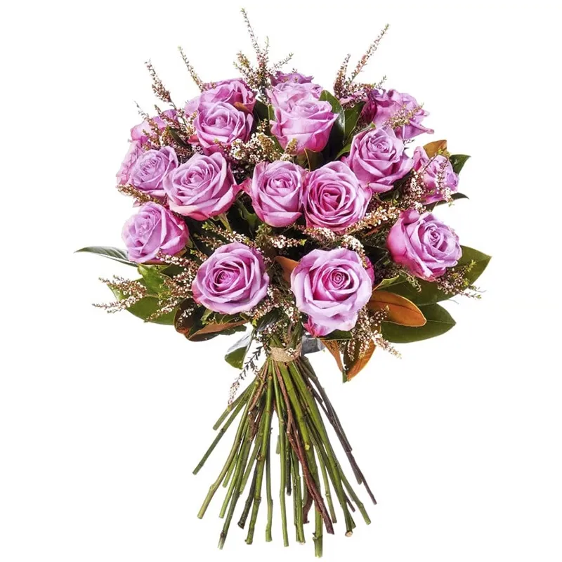 Букет из 25 пурпурных роз